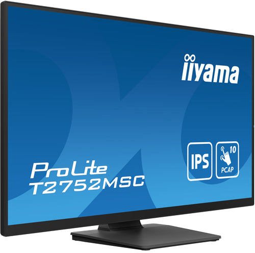 iiyama ProLite T2752MSC-B1 27" (68,6 cm) PC-flatpanelmonitor, 1920 x 1080 pixels Full HD LED-touchscreen, zwart