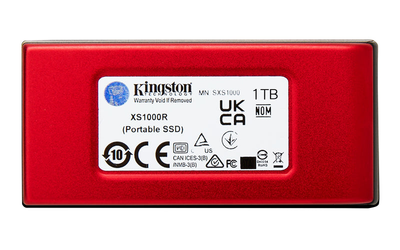 Kingston Technology 1To SSD externe XS1000 USB 3.2 Gen 2, Rouge