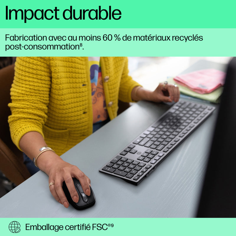 HP Clavier sans fil rechargeable multi-appareil 725