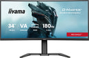 iiyama G-MASTER GCB3484WQSU-B1 platte PC-monitor 86,4 cm (34") 3440 x 1440 pixels UltraWide Quad HD LED Zwart
