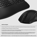 HP 680 Comfort Dual-Mode Keyboard and Mouse Combo clavier Souris incluse Maison RF sans fil + Bluetooth AZERTY Belge Noir