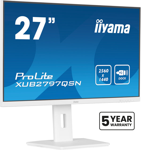 iiyama G-MASTER XUB2797QSN-W2 flatscreen-pc 68,6 cm (27") 2560 x 1440 pixels Quad HD LED Wit