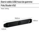 HP Poly Barre de visioconférence USB Poly Studio V52