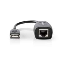 Nedis USB-A Ethernet | 0,2 m | Zwart