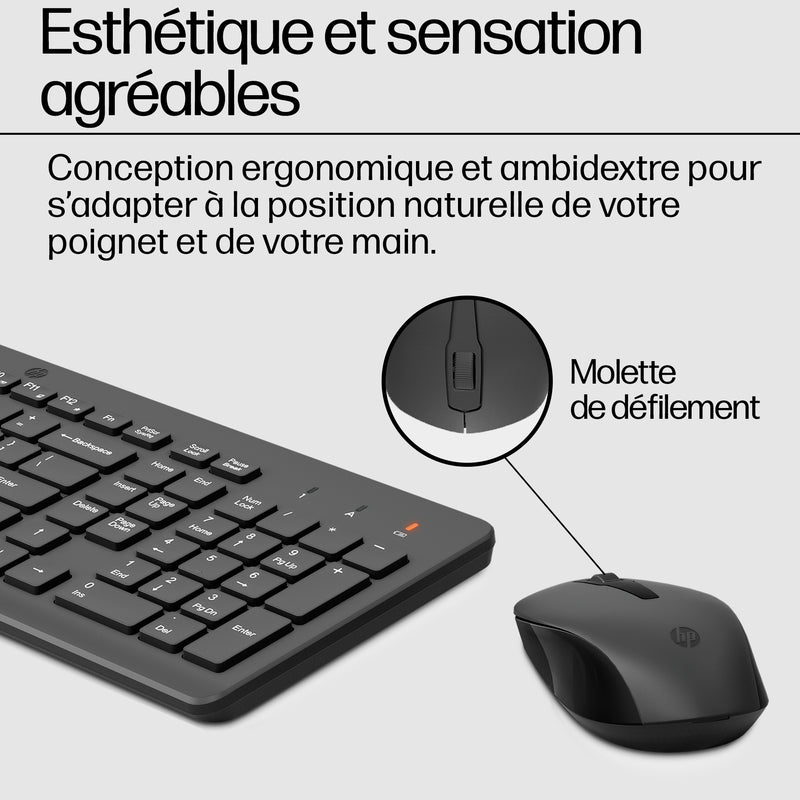 HP Ensemble combiné clavier et souris sans fil 330