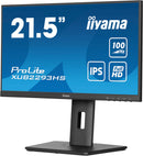 iiyama ProLite XUB2293HS-B6 platte PC-monitor 54,6 cm (21,5") 1920 x 1080 pixels Full HD LED Zwart