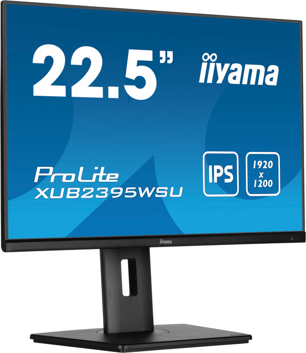 iiyama ProLite XUB2395WSU-B5 22,5" (57,1 cm) PC Flat Panel Monitor 1920 x 1200 pixels WUXGA LED Zwart