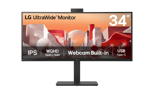 LG 34BA85QE-B flat PC monitor 86.4 cm (34") 3440 x 1440 pixels Wide Quad HD LCD Black