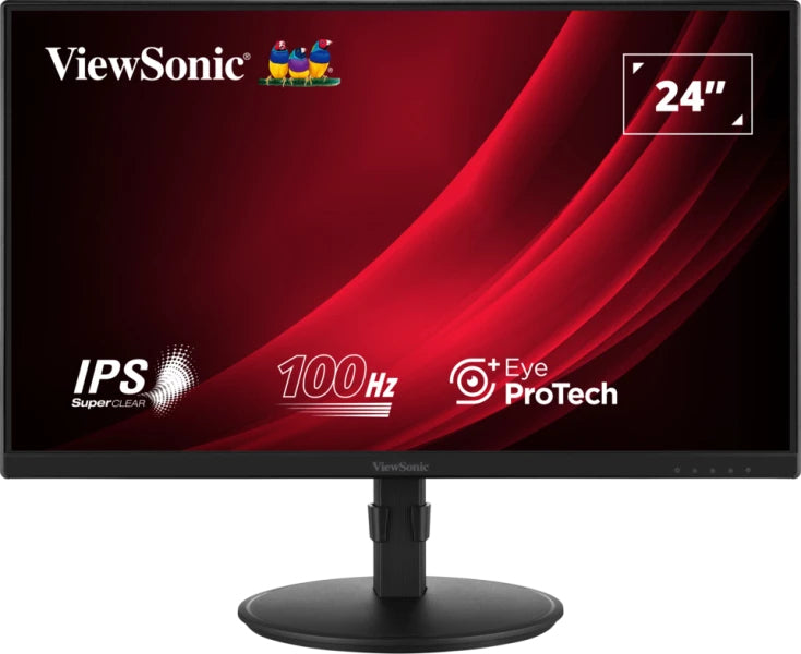 Viewsonic VA VA2408-HDJ PC flatscreen 61 cm (24") 1920 x 1080 pixels Full HD LED Zwart