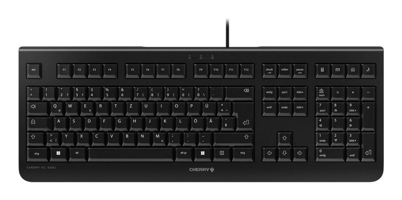 CHERRY KC 1000 clavier Universel USB AZERTY Belge Noir