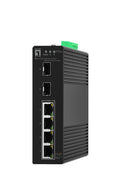 LevelOne IGS-2106P Gigabit Ethernet (10/100/1000) Managed L2 Network Switch, Ethernet Connection, Supports Power over Ethernet (PoE), Black