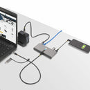 StarTech.com Hub USB-C à 2 Ports USB-A avec Ethernet et RS-232, Dongle USB-C vers USB-A, 100W PD Pass-Through, 2x USB-A 5Gbps, Gigabit Ethernet, Série RS232 (FTDI)