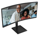 AOC E4 CU34E4CV écran plat de PC 86,4 cm (34") 3440 x 1440 pixels UltraWide Quad HD LCD Noir