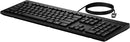 HP 125 Wired Keyboard (Bulk) clavier Bureau USB Noir
