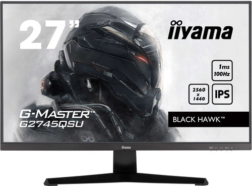 iiyama G-MASTER G2745QSU-B2 flatscreen-pc 68,6 cm (27") 2560 x 1440 pixels Breedbeeld Quad HD LED Zwart