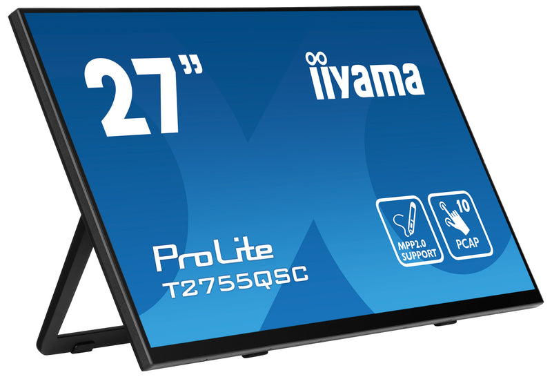 iiyama ProLite T2755QSC-B1 écran plat de PC 68,6 cm (27") 2560 x 1440 pixels Quad HD LCD Écran tactile Noir