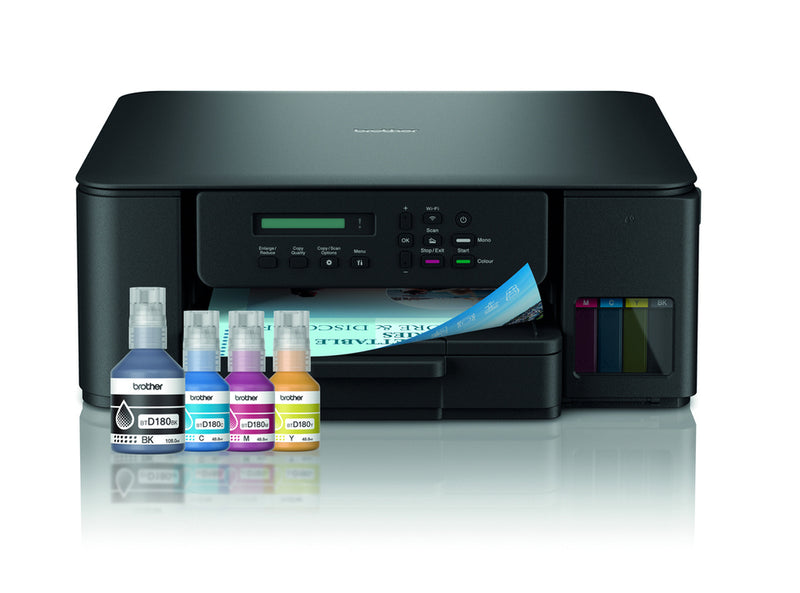 Brother DCP-T580DW imprimante multifonction 3-en-1 compacte Tankbenefit à réservoir d'encre