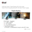 CLUB3D CSV-1565 station d'accueil USB 3.2 Gen 1 (3.1 Gen 1) Type-C Noir