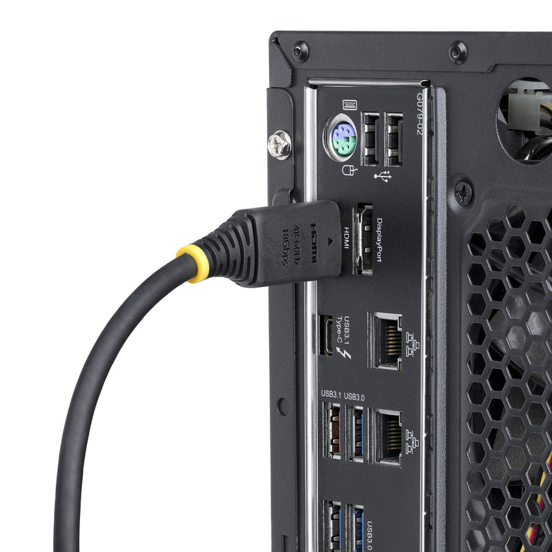 StarTech.com Câble HDMI Haut Débit de 2m Certifié Premium, 4K 60Hz/1440p 144Hz, HDR10/HDCP 2.2/ARC, 18Gbps, Cordon HDMI 2.0 UHD pour TV/Moniteur/Affichage, Gaine TPE