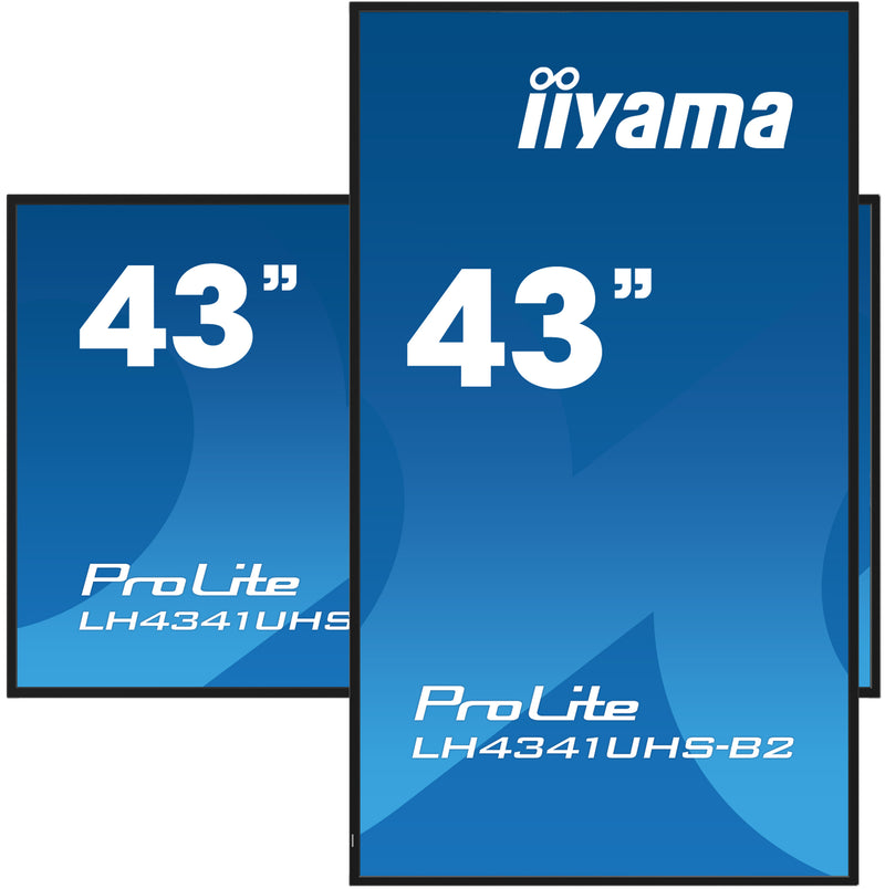 iiyama LH4341UHS-B2 108 cm (42,5") LCD Dynamisch display 500 cd/m² 4K Ultra HD Geïntegreerde Android 8.0-processor 24/7
