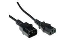 Microconnect AK 5029 | Stroomkabel | C13 naar C14 | 0,6 m | 250V / 10A | Zwart