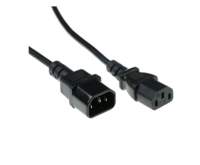 Microconnect AK 5029 | Stroomkabel | C13 naar C14 | 0,6 m | 250V / 10A | Zwart