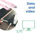 CLUB3D CAC-3002 câble USB USB4 Gen 2x2 2 m USB C Rose