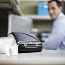 DYMO LabelWriter 450 Twin Turbo Imprimante d'étiquettes | papier thermique | 600 x 300 ppp | jusqu'à 71 étiquettes/minute | capacité : 2 rouleaux | Noir / argent
