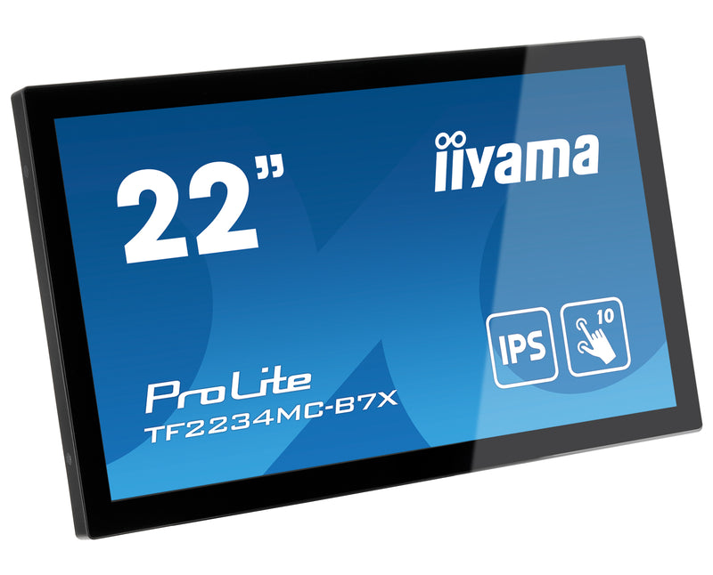 iiyama ProLite TF2234MC-B7X platte pc-monitor 54,6 cm (21.5") 1920 x 1080 Pixels Full HD LED-touchscreen Multi-user Zwart
