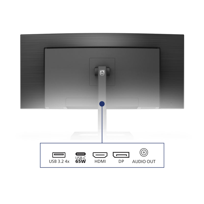 Philips E Line 346E2CUAE/00 écran plat de PC 86,4 cm (34") 3440 x 1440 pixels Wide Quad HD+ LCD Noir