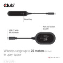 CLUB3D CSV-2570 extension audio/video Émetteur et récepteur AV Noir