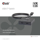 CLUB3D CSV-2511 répartiteur vidéo USB Type-C 2x DisplayPort