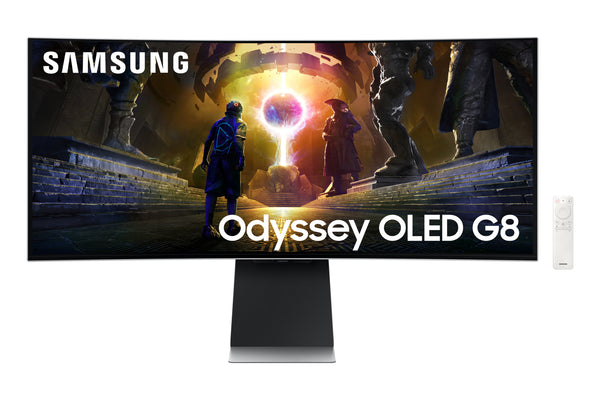 Samsung G85SD écran plat de PC 86,4 cm (34") 3440 x 1440 pixels UltraWide Quad HD OLED Argent
