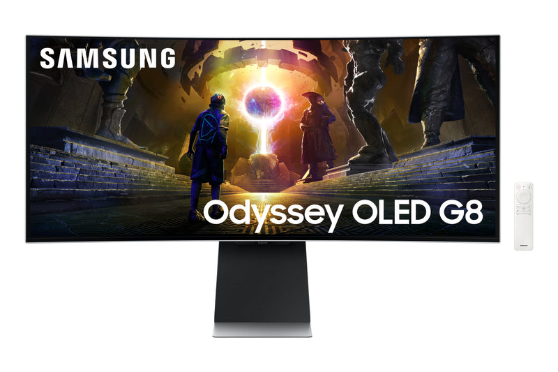 Samsung G85SD écran plat de PC 86,4 cm (34") 3440 x 1440 pixels UltraWide Quad HD OLED Argent
