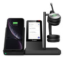 Yealink WH66 Dual Teams Systèmes de conférences audio personnelle Sans fil Arceau Bureau/Centre d'appels USB Type-A Bluetooth Socle de chargement Noir