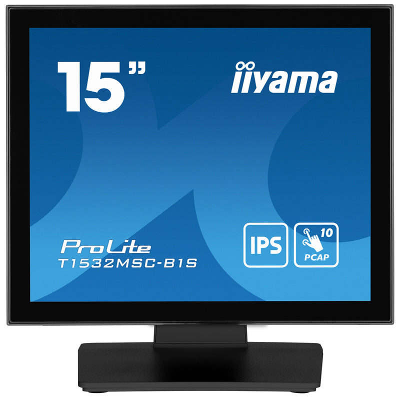 iiyama ProLite T1532MSC-B1S écran plat de PC 38,1 cm (15") 1024 x 768 pixels XGA LCD Écran tactile Noir