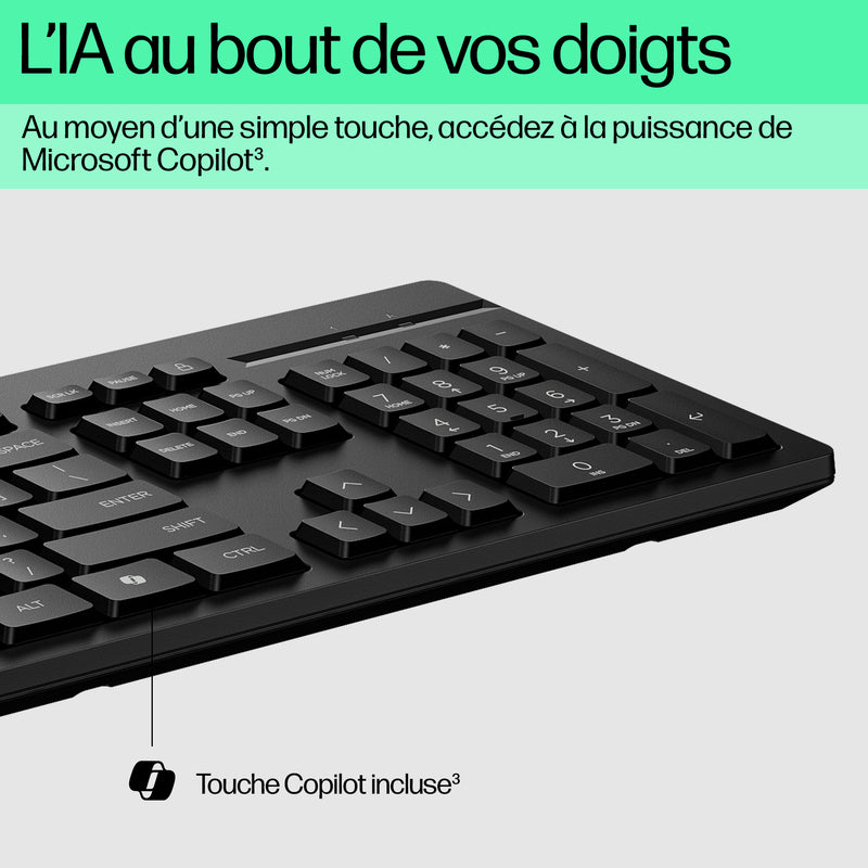 HP Ensemble combiné clavier et souris filaires 225