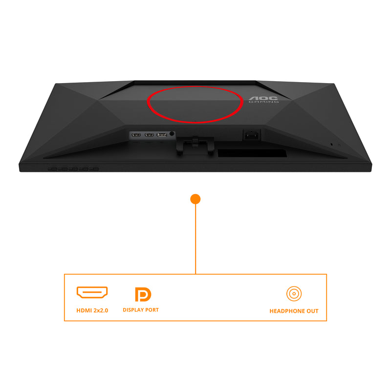 AOC G4 27G4HRE écran plat de PC 68,6 cm (27") 1920 x 1080 pixels Full HD LED Noir, Rouge