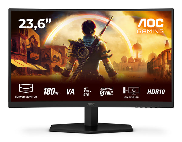 AOC G4 C24G42E écran plat de PC 59,9 cm (23.6") 1920 x 1080 pixels Full HD LED Noir, Rouge