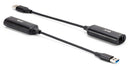 CLUB3D CAC-1421 changeur de genre de câble USB Type-A RJ45 Noir