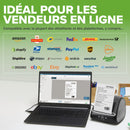 DYMO LabelWriter 5XL imprimante d'étiquettes | Reconnaissance automatique des étiquettes | Imprime les étiquettes d'expédition larges d'AmazonDHLetc. | Solution idéale pour les vendeurs en ligne