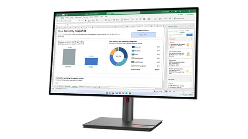 Lenovo ThinkVision P27h-30 LED display 68,6 cm (27") 2560 x 1440 pixels Quad HD LCD Noir