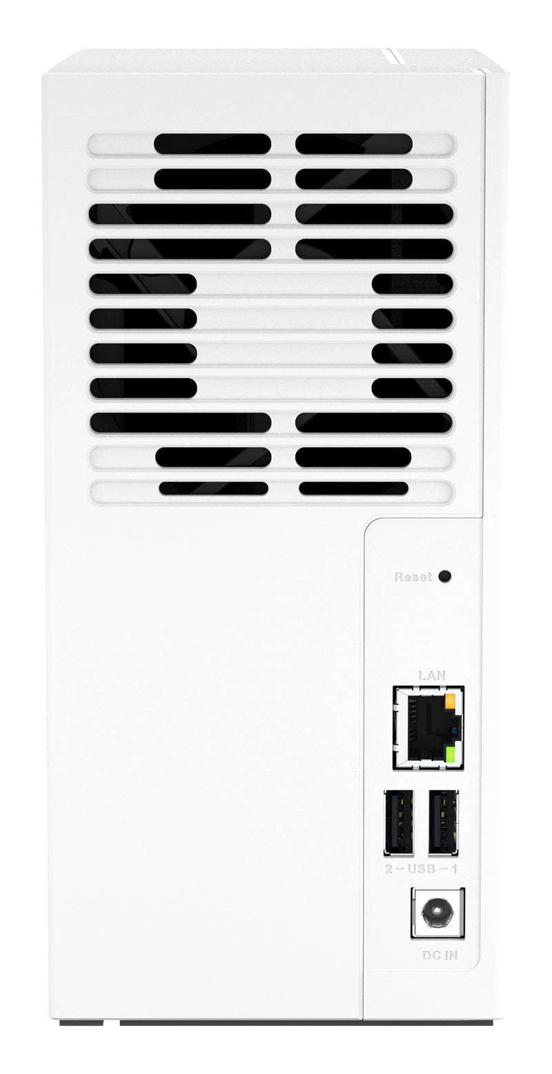 QNAP TS-233 serveur de stockage NAS Tower ARM Cortex-A55 2 Go 0 To QNAP QTS Blanc