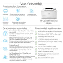 HP LaserJet Enterprise M406dn Noir et blanc Imprimante, Ethernet uniquement; Recto verso