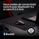 HyperX Pulsefire Fuse - Souris de jeu sans fil (noire)