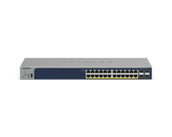 NETGEAR GS728TPP Géré L2/L3/L4 Gigabit Ethernet (10/100/1000) Connexion Ethernet, supportant l'alimentation via ce port (PoE) Gris