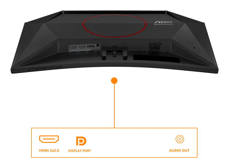 AOC G4 C24G42E écran plat de PC 59,9 cm (23.6") 1920 x 1080 pixels Full HD LED Noir, Rouge