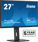 iiyama ProLite XUB2797HSN-B2 27" (68,6 cm) PC-flatpanelmonitor, 1920 x 1080 pixels, Full HD LED, zwart