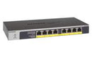 NETGEAR GS108LP | Unmanaged Switch | 8 Poorten | Gigabit Ethernet (10/100/1000 Mbps) | 8x PoE+ (60W) | FlexPoE | Fanless | 1U Rackmount