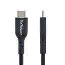 StarTech.com Câble de Charge USB-C de 2m, Charge et Synchronisation, 60W (3A) PD, Câble de Charge USB 2.0 pour Ordinateur Portable - Cordon de Charge USB C Noir